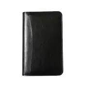 Note Book Loose-leaf Storage Bag Design Zipper Spiral Bound A6 Writing Journal Notebook Office Supplies -Black