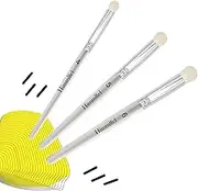 Himmlfel Drybrush Set，3 Sizes Dry Brush Miniature Painting，Professional Dry Brushes for Citadel Game Model,Large Medium Detailed Model,Warhammer,Hobby Art Paint Brushes for Artist and Beginner