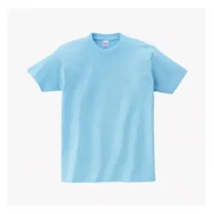 【日本 PRINTSTAR】純棉 5.6oz 重磅T恤-男女同款(淺藍)