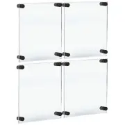 Azar Displays Floating Acrylic Gallery Wall Set of Four Floating Frames with...