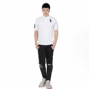 Polo Ralph Lauren 經典刺繡大馬短袖Polo衫(男青年)-白色