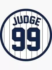 NY Yankees, Aaron Judge, 99, Vinyl Die Cut Sticker