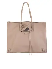 Balenciaga Papier A4 Zip Around Beige Leather Tote