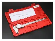 0-8'' by 0.001'' Precision Dial Caliper, Stainless Steel, in Fitted Box, P920...