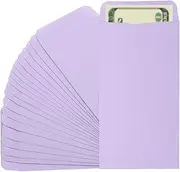 uxcell Money Envelope, 25 Pack 6.5" x 3.5" Cash Envelopes Money Holder Bags Budgeting Saving Challenge Letter for Gift Coins Checks Tickets Jewelry Passport Card, Purple