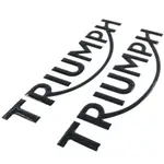 現貨**適用凱旋機車改裝油箱貼紙3D立軟膠車標TRIUMPH LOGO側貼頭盔貼