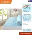 Swirl Cool Gel Convoluted Memory Foam Air Flow Mattress Topper Protector 4cm ...