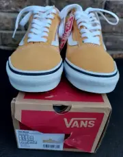 Vans Old Skool Gold/White Sneakers Canvas Women Size 6.5/Men 5 VN0A5KRFAVL NWB