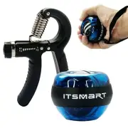 Wrist Ball and 60 kg Hand Grip Strengthener Set, Used for Hand and Wrist Muscle