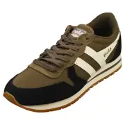 Gola Daytona Chute Mens Fashion Sneakers in Khaki Black - 9 US