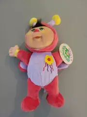 Cabbage Patch Kids Cuties Butterfly Plush Red Purple Stuffed Animal 10.5" - NEW