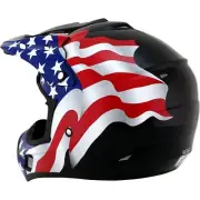 AFX FX-17 HELMET - FLAG - BLACK - 3XL 0110-7631