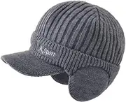 [Generic] Boys Winter Trapper Hat Winter Hat Mens Thickened Wool Hat Outdoor Warm Knitted Hat in Autumn and Winter Womens Snowboard Hat