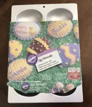 VINTAGE WILTON EGG MINICAKE PAN 6 - 1" Deep Egg Molds NEW