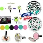 FRAGRANCE ESSENTIAL OIL DIFFUSER stainless CAR AIR VENT FRESHENER aromatherapy