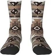 [EdWal] Soft Native American print Moisture Wicking Socks Sports Socks for Men and Women Warm thermal Boot Hiking Socks