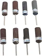 Generic 1 Set Sandpaper Sticks with Shank for Various Applications Includes Sandpaper Rolls and Grinding Head Attachments for Electric Grinder for DIY Repairs and Polishing Tasks