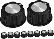 CAXUSD Universal Guitar Knob Set 10pcs Potentiometer Volume Tone Bass Knobs for Guitar Bass Audio Adjustment