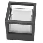 US Waterproof LED Wall Mounted Lamps Black Shell Patio Fence Cubic Warm Lighting