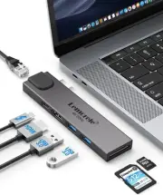 7 in 2 USB C Hub Laptop Docking Station 4K@60Hz HDMI 100W PD Thunderbolt 3 Monit