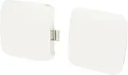 X AUTOHAUX 1 Pair Car Front Left Right Bumper Tow Hook Cover 53285-0R020 53286-0R020 for Toyota RAV4 2009 2010 2011 2012 Tow Hook Eye Lid Cover Trailer Cap White