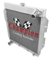 Western Champion 2 Row All Aluminum Radiator for 1955 1956 1957 Ford Thunderbird (for: Ford)