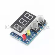 LED Display Panel Digital Voltmeter w/ Alarm Indicator 3 Way DC 0-99.9V Red