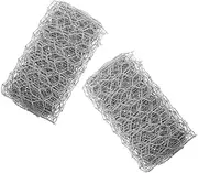 HYTROVE 2Pcs Galvanized Chicken Wire Fencing Hexagonal Mesh Garden Barrier for Poultry Floral Netting Plants from Animals for DIY Projects and Livestock