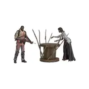 Mcfarlane Toys The Walking Dead 7in Morgan w/ Impaled Walker & Spike Trap Set
