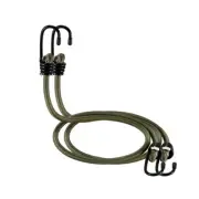 Bungee Cords with Hooks Camo Green 20 inch 2 Pcs