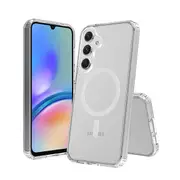 ZUSLAB Galaxy A35 Magnetic Case Slim Hybrid Pro Shockproof Translucent Protective Cover for Samsung (2024) - Clear
