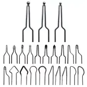 23PCS Pyrography Wire Tips Nibs Parts for 30-50W Adjustable Wood Burning Machine