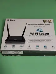 D-Link DWR-118 4G LTE Wi-Fi Router, speeds up to 1200Mbps, 5 ports