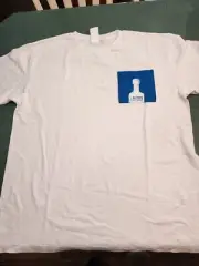 Altos Olmeca Agave Tequila Men's XL White Crew Neck pocket T-Shirt NWOT