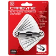 10-Piece Tamper Proof Torx Wrench Set T-6 to T-30, Heat Treated S2 Steel