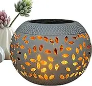 Solar Table Light for Outdoor Garden, Waterproof Powered LED Lights Decorations, Garden Ornaments Desktop Decorative Lamp| Metal Tabletop Desk Patio and Pathway Yard