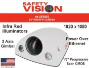 Vandal resistant Exterior Metal Housing Security Camera Safety Vision