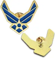 [MIDLE] 6/12/50/100Pcak United States US Air Force Lapel Pins Bulk - US Armed Forces USAF Military Badges Souvenir Veteran Day Decorations