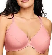 [Glamorise] Women's Plus Size Front-Closure Wonderwire Bra Underwire #1247