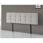 Linen Fabric King Bed Deluxe Headboard Bedhead Bedroom Furniture - Beige
