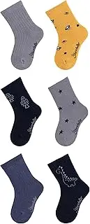 [Sterntaler] Rocket Socks - Baby and Children's Socks - Fashionable Colours, Patterns and Designs - High Cotton Content - Perfect Fit - Value Pack Boys Socks
