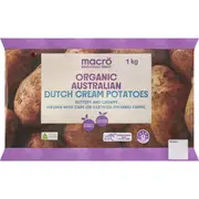 Macro Organic Dutch Cream Potato Punnet 1kg