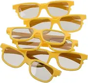 Totority 6pcs 3d Glasses Cinema Plastic Anaglyph Glasses 3d Cinema Glasses Viewing Glasses Plastic Movie Glasses 3d Eye Glasses 3d Glasses for Computer Screens 3d Glasses for Travel Orange