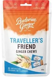 Buderim Ginger Traveller's Friend G/F 50g