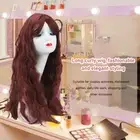 Long Wig Curly Wine Red Elegant Easy To Care Synthetic Wig For Cosplay Hallo L2S