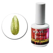 WAVE - UV LED Gel Nails Polish Glitter Titanium 09 Gold Mineral
