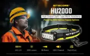 Nitecore HU2000 2000 Lumens 160m Distance 10 x UHE Nitelab Rechargeable Headlamp