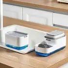 Soap Dispenser Non-slip Sponge Storage Box Press Type Manual Soap Dispenser Abs