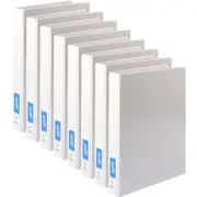 Bantex Insert Ring Binder Folder 2D 38mm A3 White Upright Portrait Pack 8