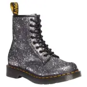 DR. MARTENS 1460 METALLIC SPLATTER SUEDE LACE UP BOOTS SZ 8